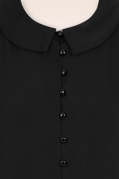Banned Retro - Bethany blouse in zwart 2