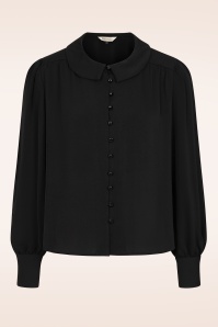 Banned Retro - Bethany blouse in zwart