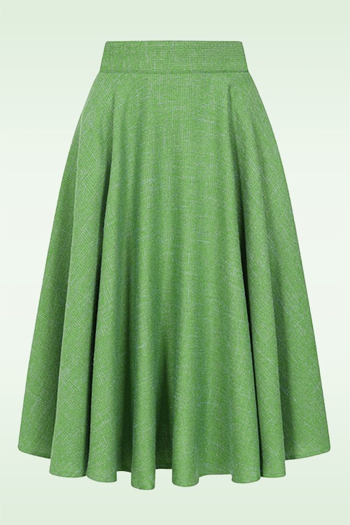 Banned Retro - Amelia swing rok in groen