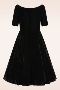Banned Retro - Velvet Desire swing jurk in zwart 3