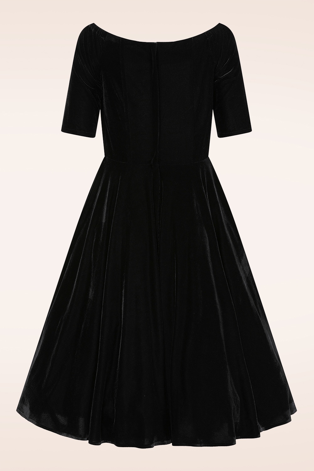 Banned Retro - Velvet Desire swing jurk in zwart 3