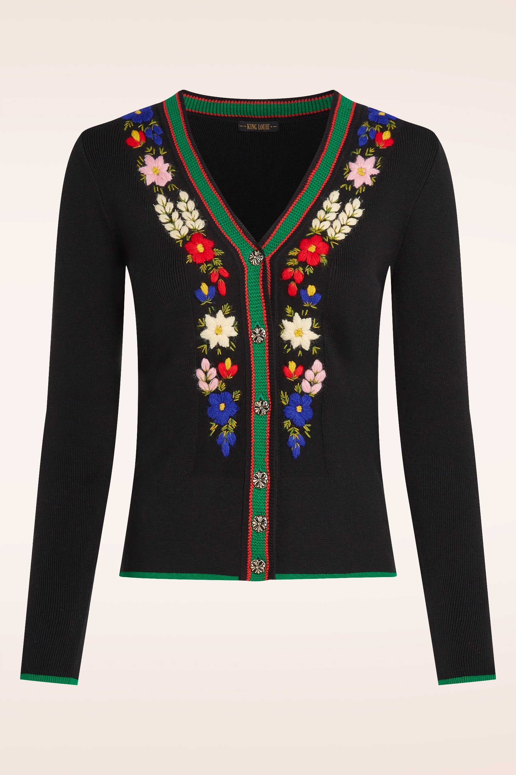 King Louie - Perry Rib vest in zwart 2