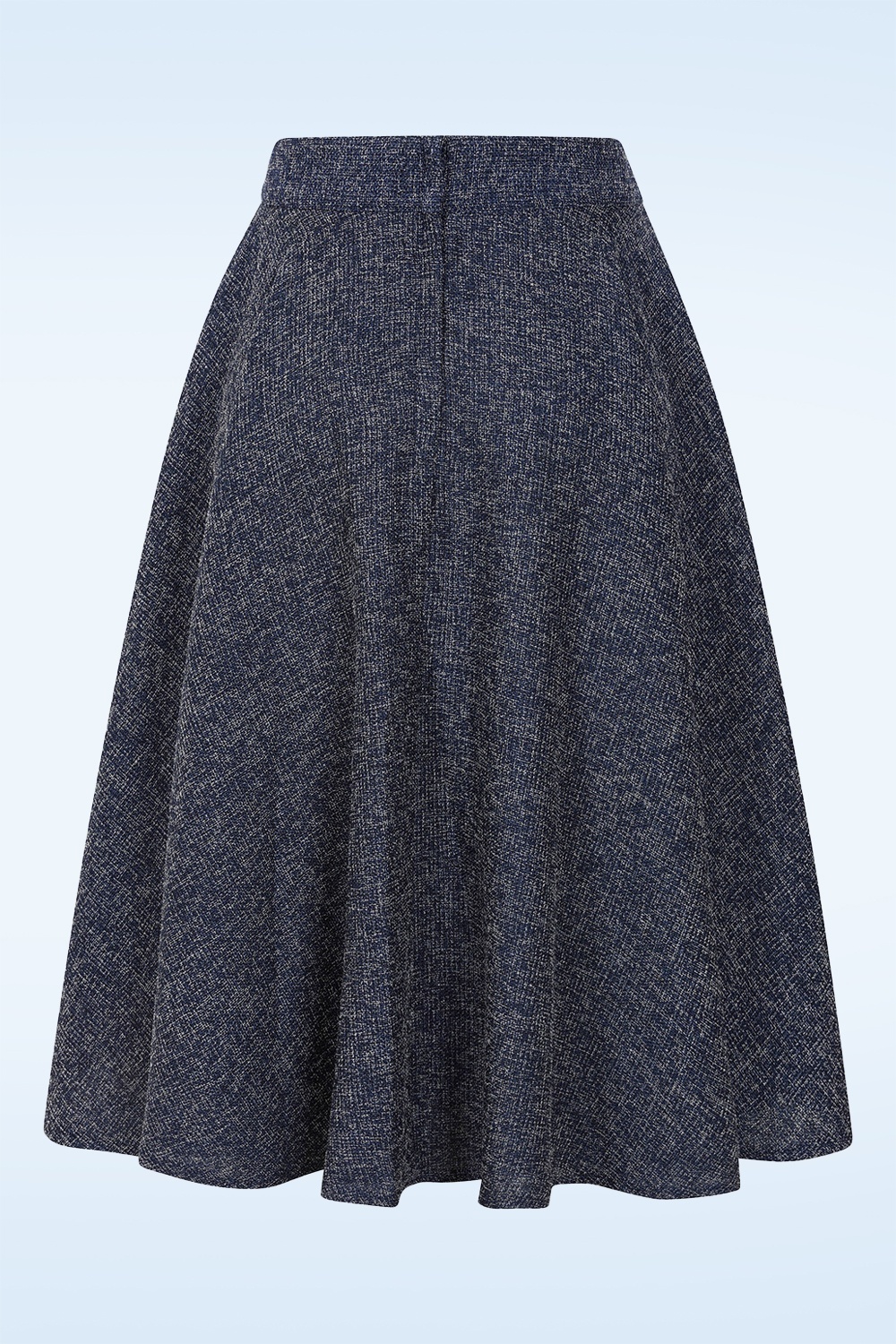 Banned Retro - Amelia swing rok in marineblauw 3