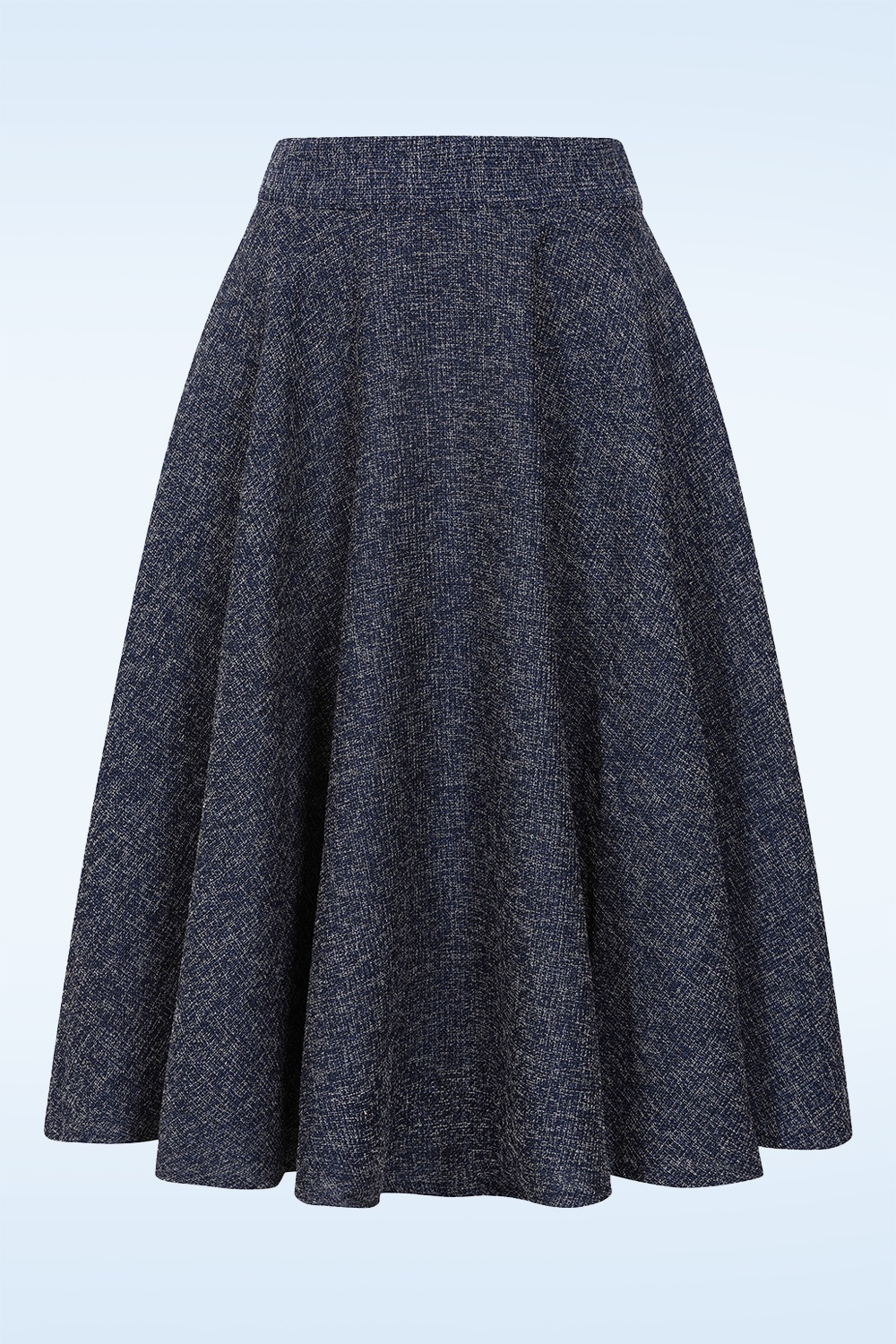 Banned Retro - Amelia swing rok in marineblauw