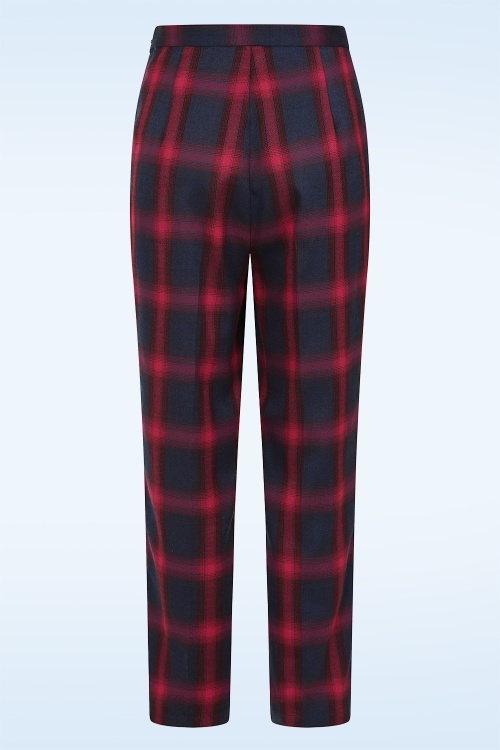 Banned Retro - Trixy broek in rood 3