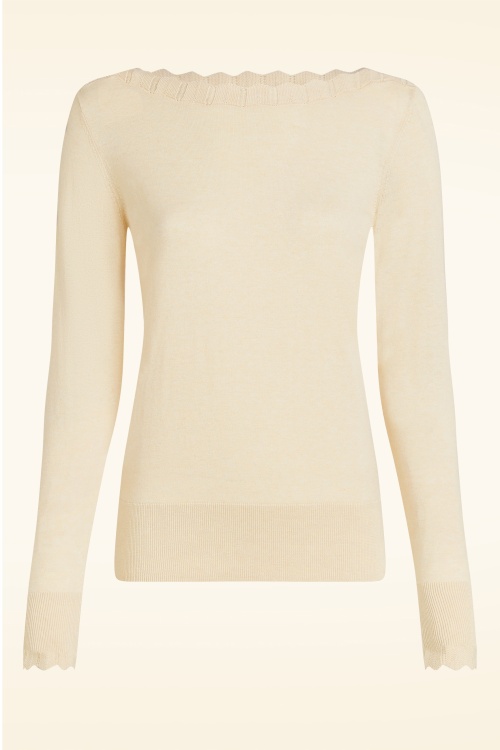 King Louie - Audrey Cocoon top in crème 2