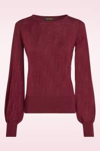 King Louie - Bell club top in cabernet rood 2