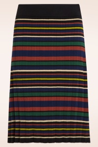 King Louie - Ozark plisse gebreide rok in multi 2