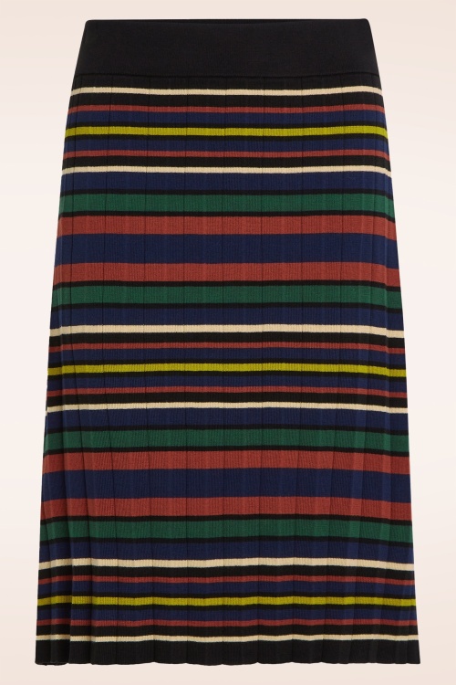 King Louie - Ozark plisse gebreide rok in multi 2