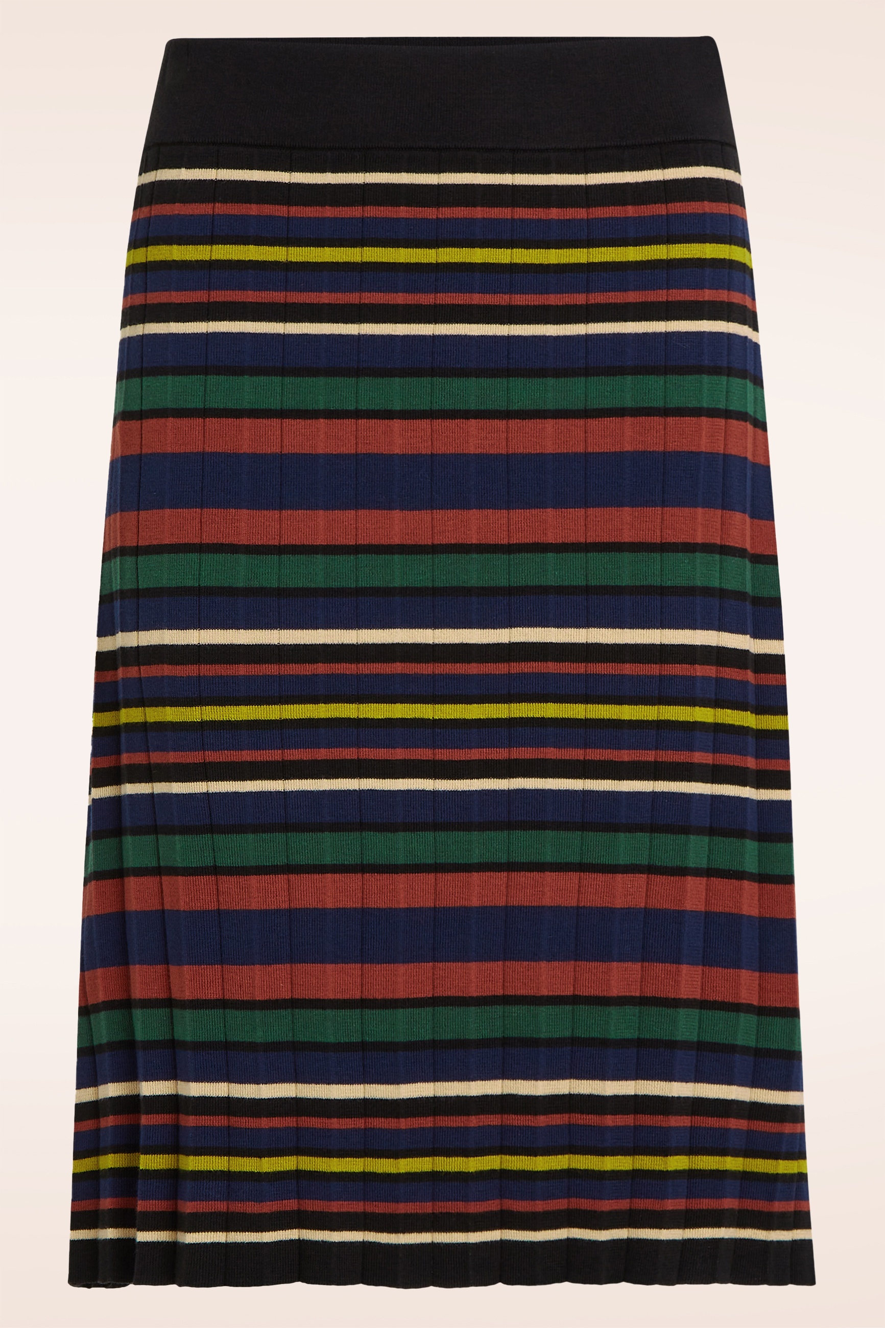 King Louie - Ozark plisse gebreide rok in multi 2