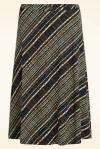 King Louie - Juno Chime midi rok in zwart en multi