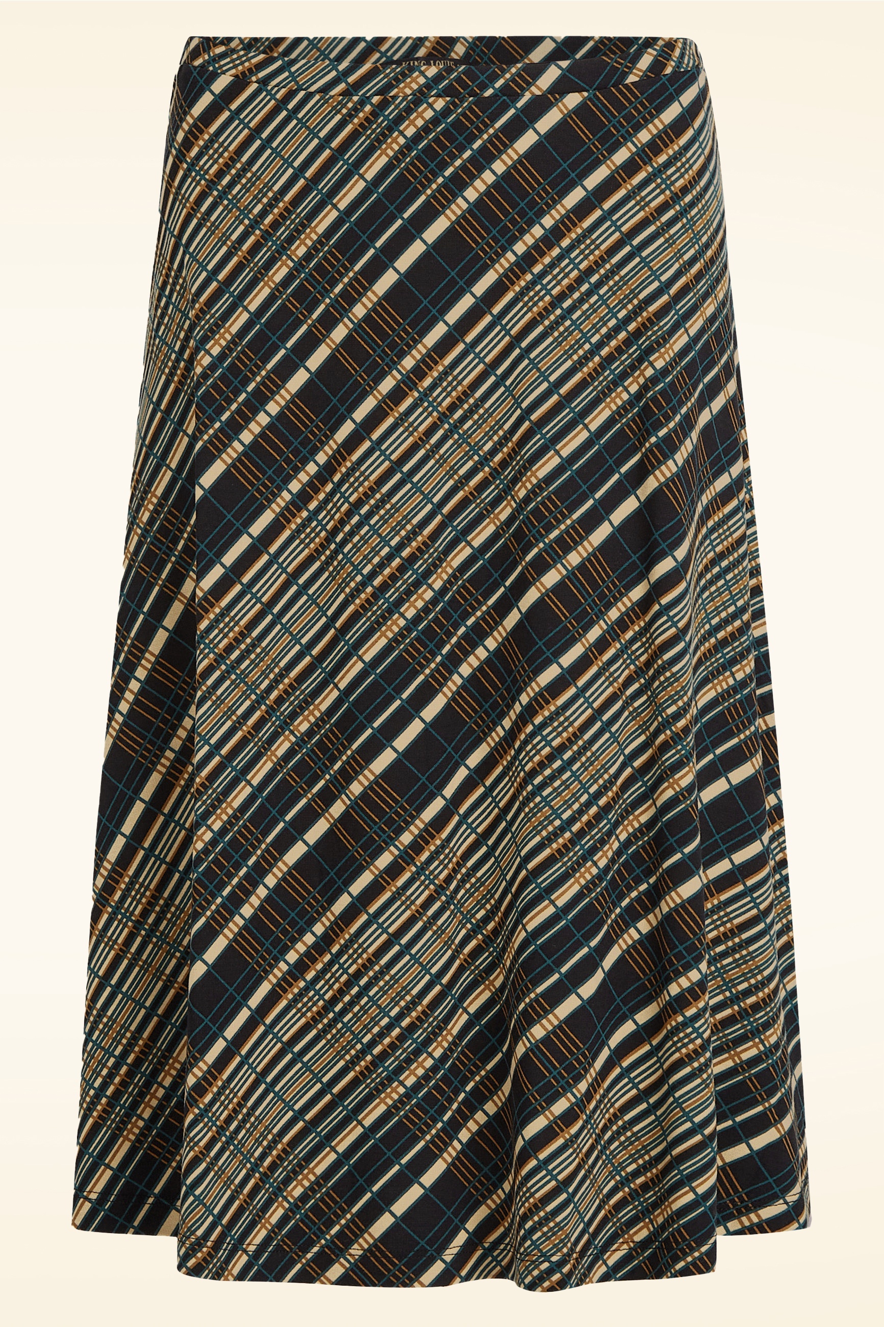 King Louie - Juno Chime midi rok in zwart en multi