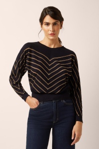King Louie - Joy Plume top in zwart