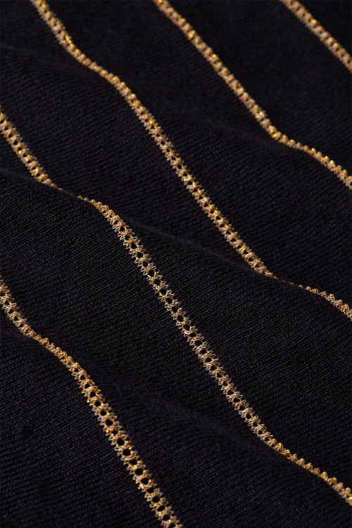 King Louie - Joy Plume top in zwart 4