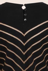 King Louie - Joy Plume top in zwart 3