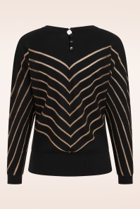 King Louie - Joy Plume top in zwart 5