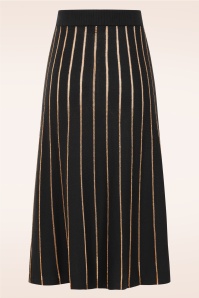 King Louie - Plume gebreide rok in zwart 4