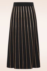 King Louie - Plume gebreide rok in zwart 2