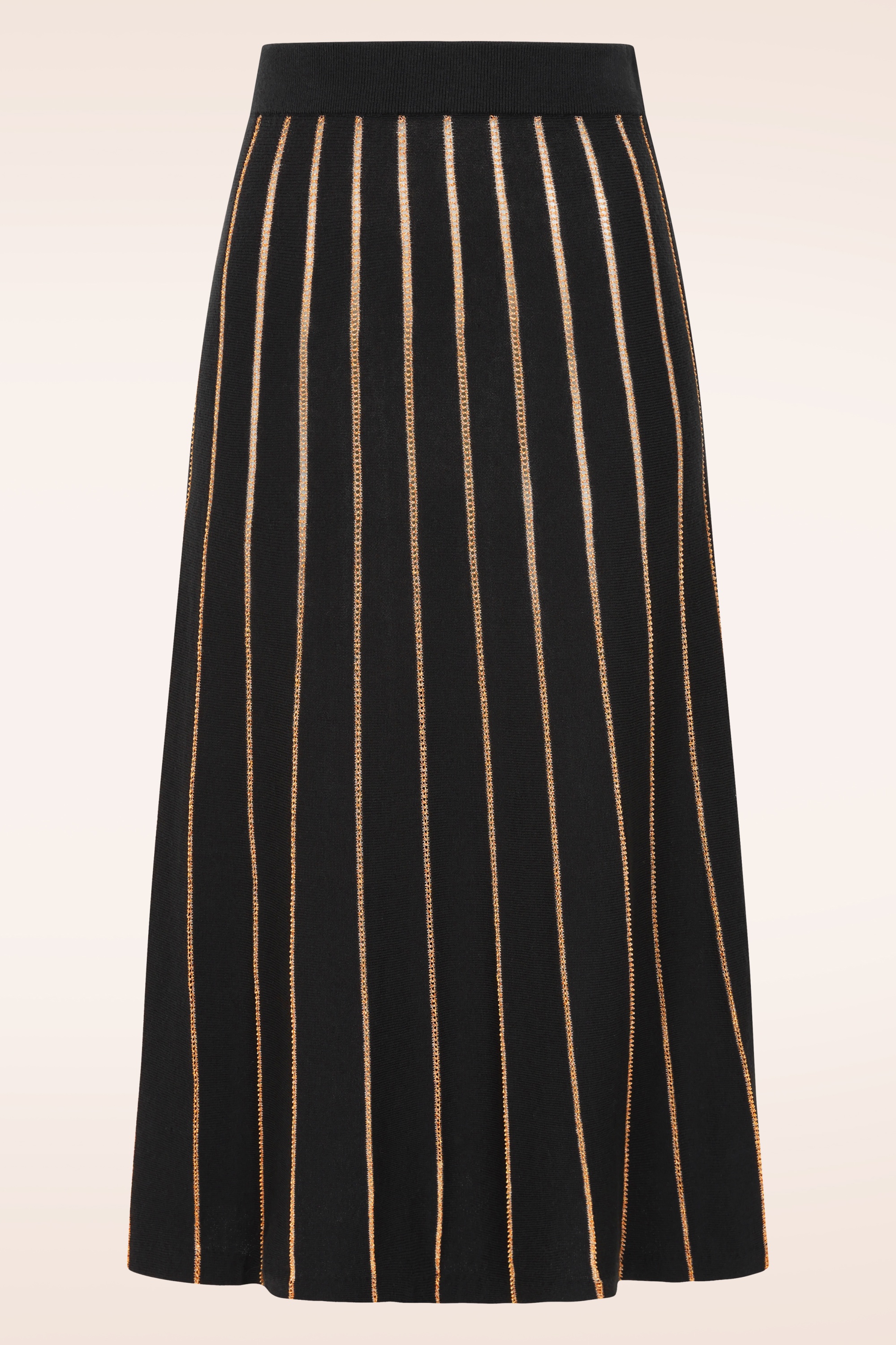 King Louie - Plume gebreide rok in zwart 2