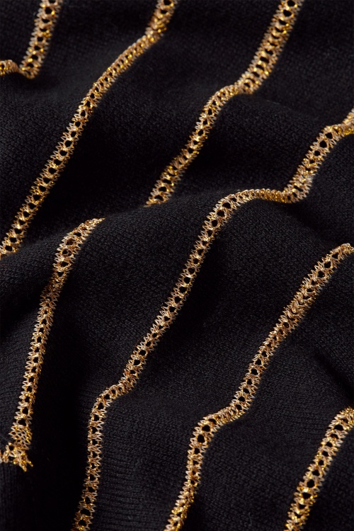 King Louie - Plume gebreide rok in zwart 3