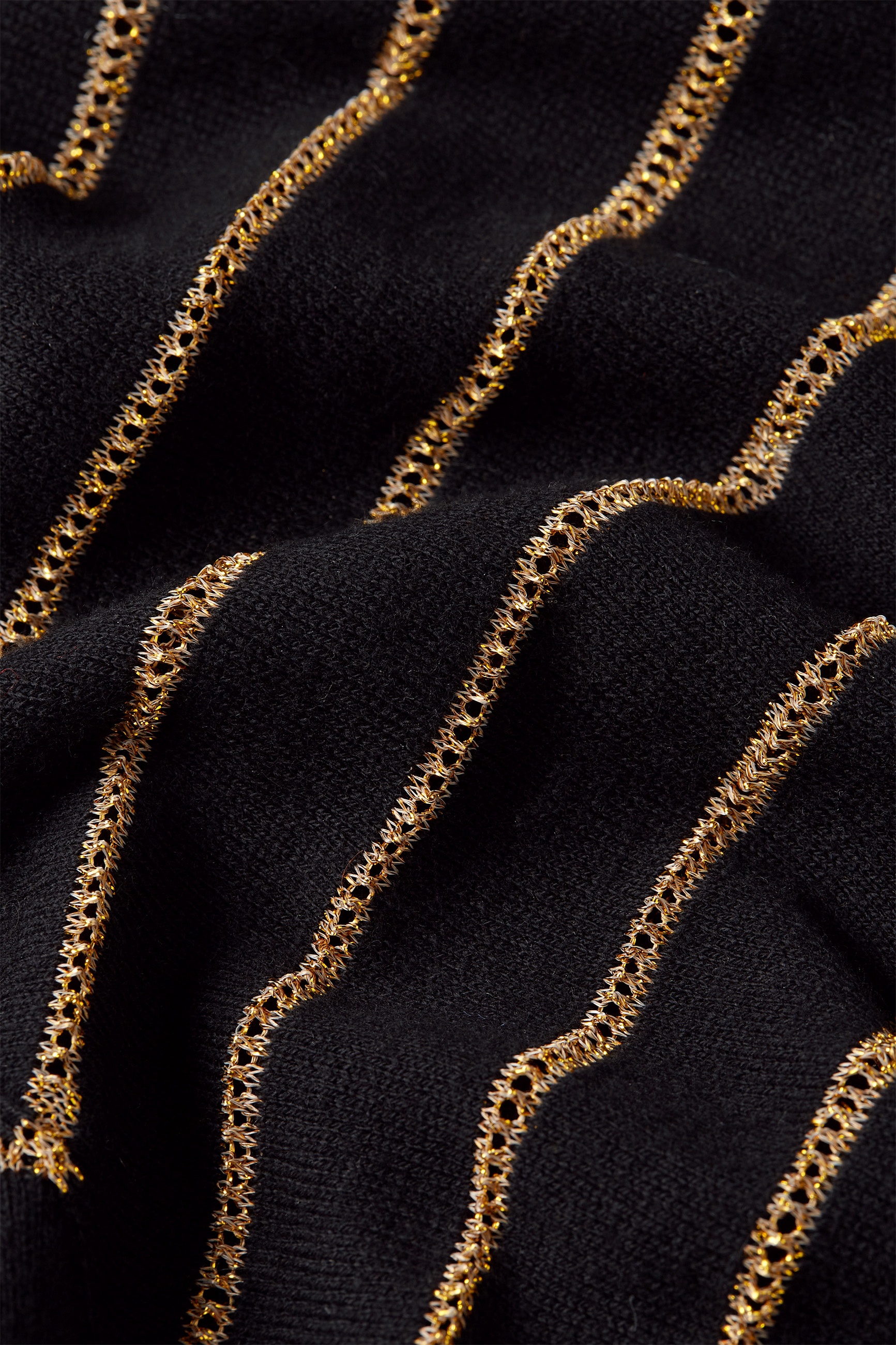 King Louie - Plume gebreide rok in zwart 3