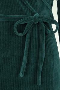 King Louie - Anja Rina rib jurk in libel groen 4