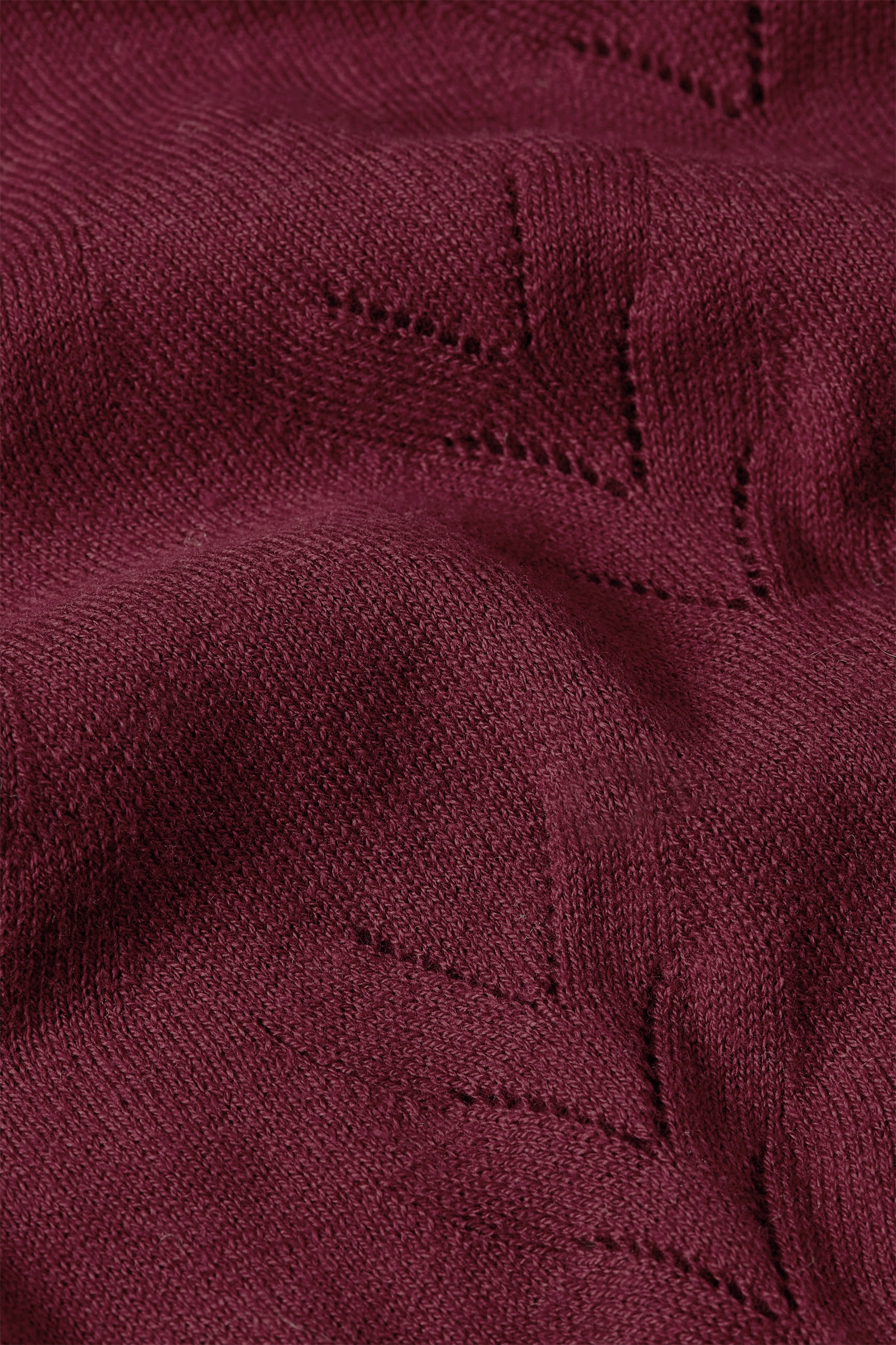 King Louie - Rollneck Club top in cabernet rood  4