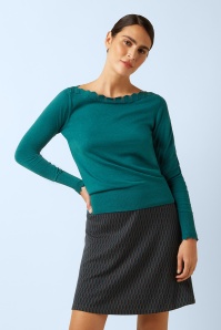 King Louie - Audrey Cocoon top in spruced groen