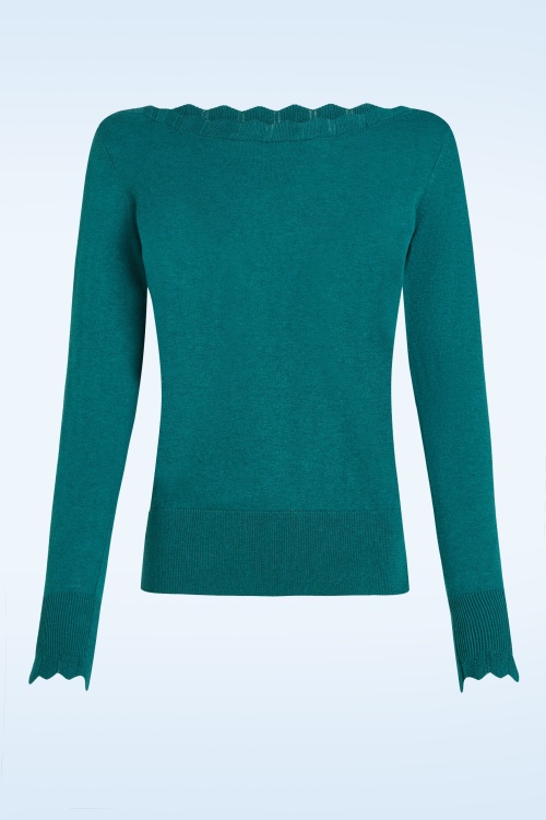 King Louie - Audrey Cocoon top in spruced groen 2