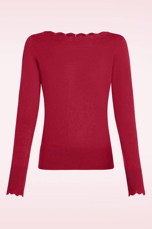 King Louie - Audrey Cocoon top in icon rood