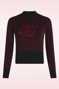 King Louie - Nilde Avery top in cabernet rood