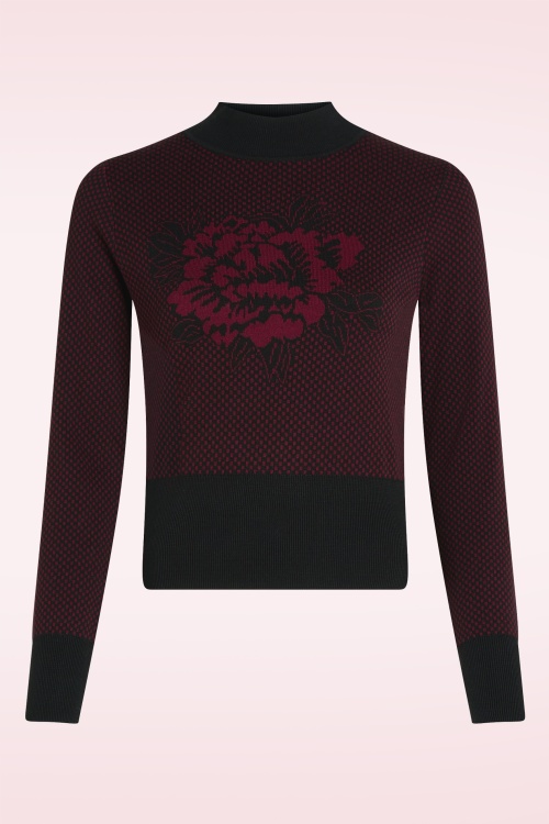 King Louie - Nilde Avery top in cabernet rood