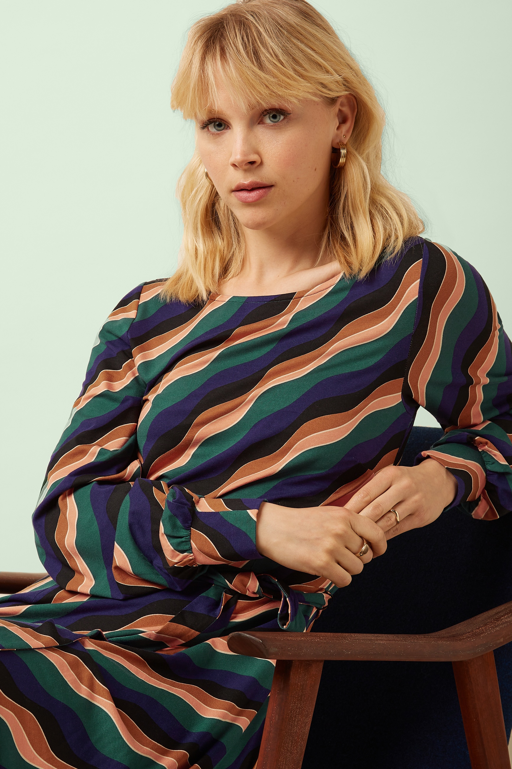 King Louie - Betty Buff Razzle jurk in libel groen 2