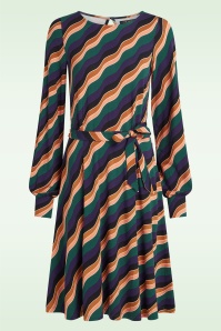 King Louie - Betty Buff Razzle jurk in libel groen