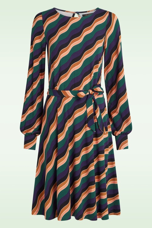 King Louie - Betty Buff Razzle jurk in libel groen