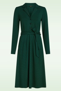 King Louie - Lola Piper jurk in botanisch groen 2