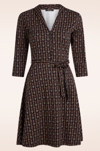 King Louie - Emmy Jangle jurk in zwart en multi