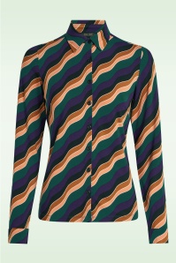 King Louie - Blouse Razzle in libel groen 2