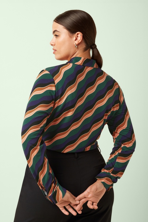 King Louie - Blouse Razzle in libel groen 5