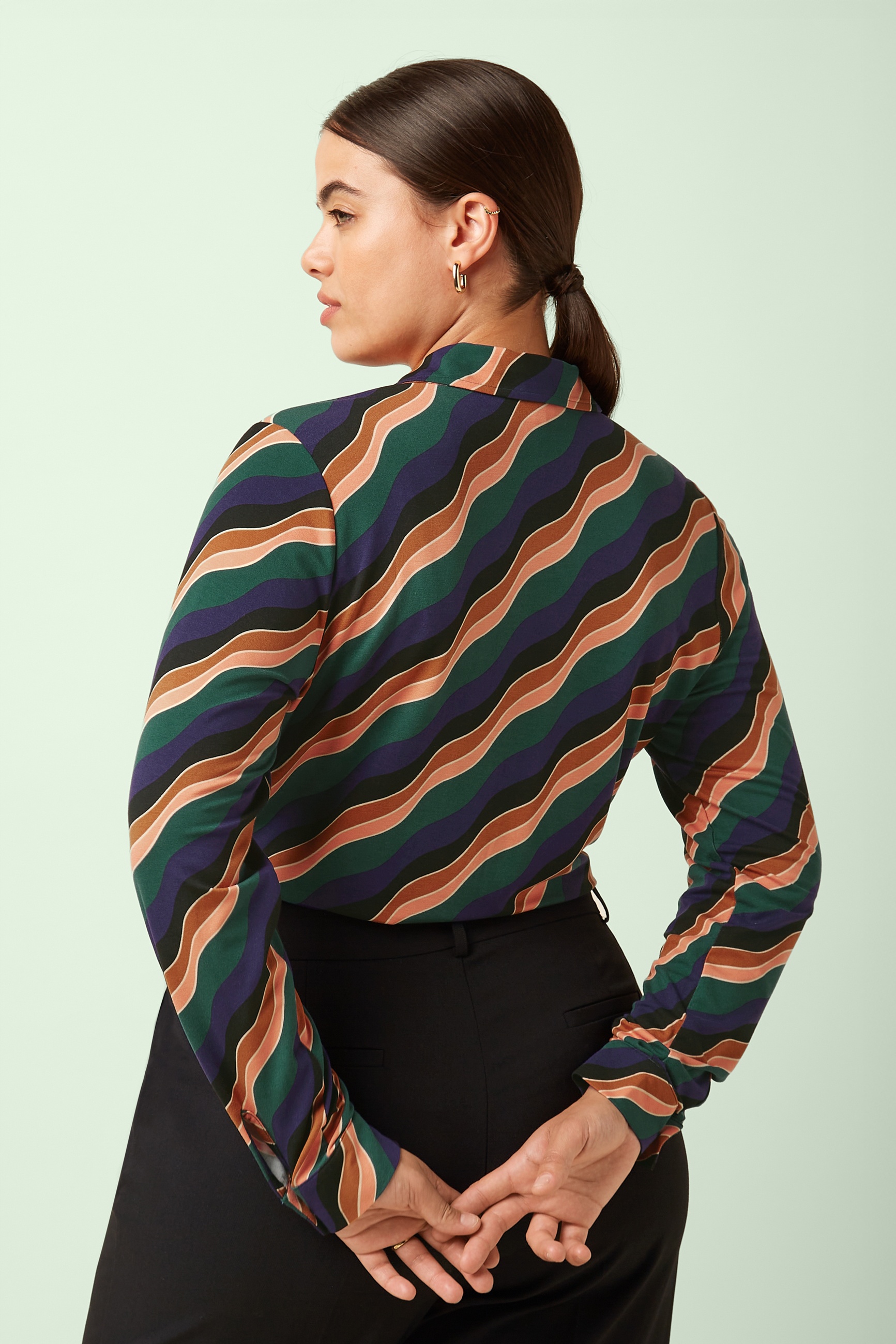 King Louie - Blouse Razzle in libel groen 5