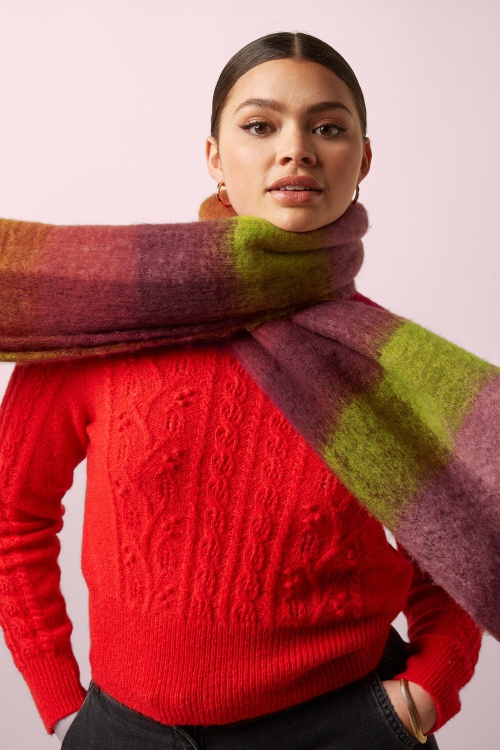 King Louie - Check sjaal in multi 2