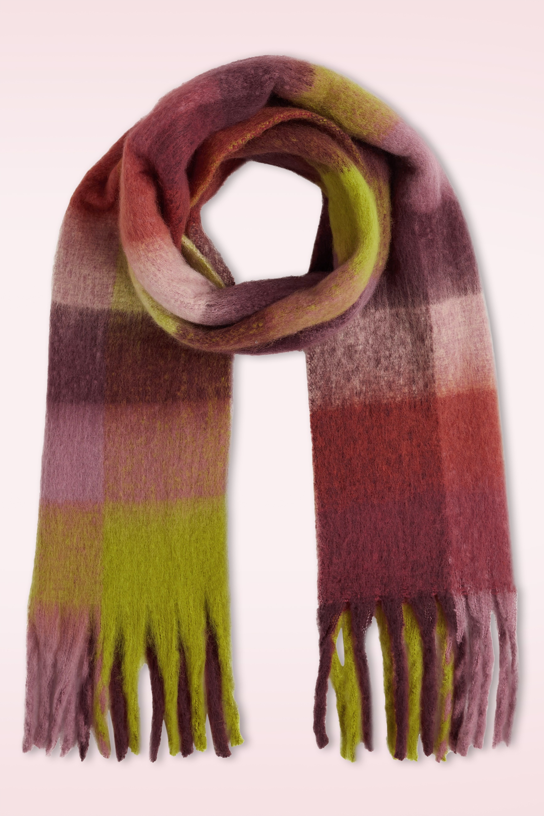 King Louie - Check sjaal in multi