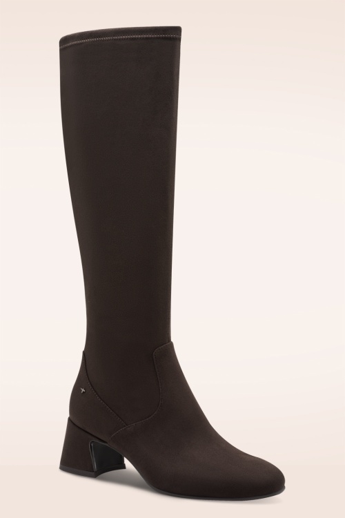 Tamaris - Tessy laarzen in bruin 3