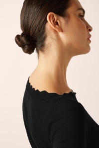 King Louie - Audrey Cocoon top in zwart 3