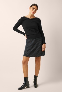 King Louie - Audrey Cocoon top in zwart