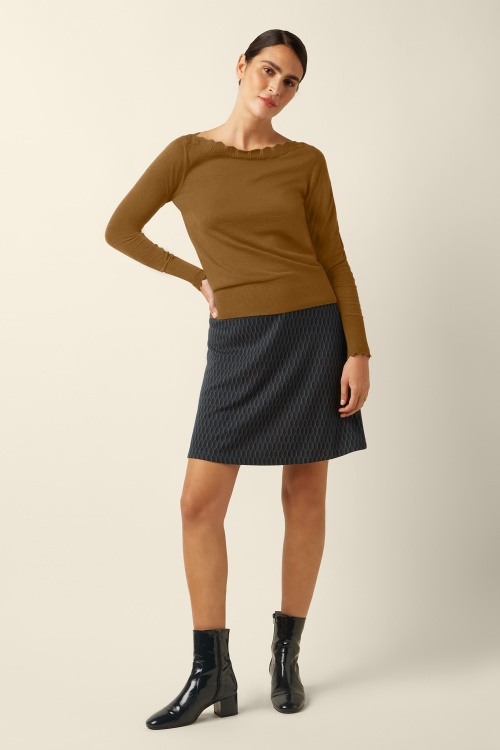 King Louie - Audrey Cocoon top in esdoorn oranje 2