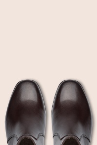 Tamaris - Paige Leather Comfort enkellaarsjes in espresso 2