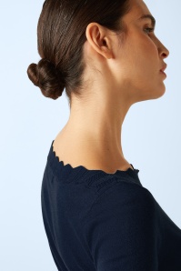 King Louie - Audrey Cocoon top in blauw 3