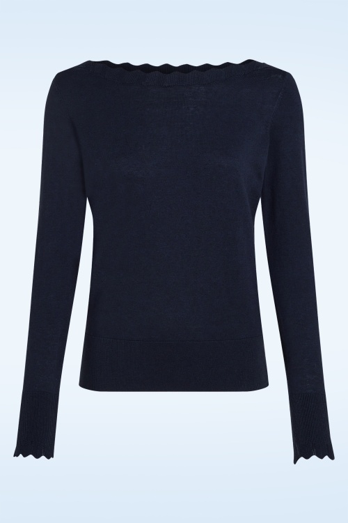 King Louie - Audrey Cocoon top in blauw