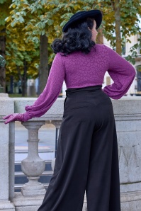 Miss Candyfloss - Cassandre Mai gebreide top in fuchsia 3